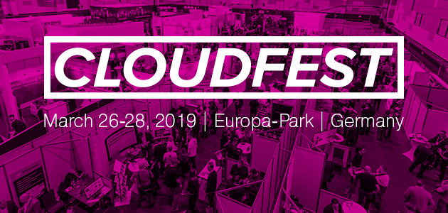 CloudFest 2019 je najznačajnije godišnji događaj namijenjen cloud i global hosting pružateljima usluga. Ove godine održava se u Njemačkoj u periodu 26.-28.03.2019.