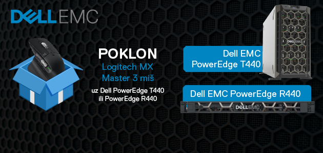 Akcija Dell EMC serveri - Kupovinom Dell EMC PowerEdge T440 ili R440 osvojite Logitech MX Master 3!